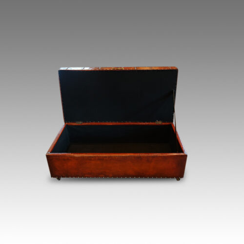 Antique blanket box interior