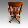 Rear view of desk chair