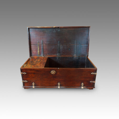 Antique chest interior
