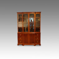 Maple & Co. mahogany breakfront bookcase