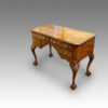 Queen Anne style walnut dressing table detail