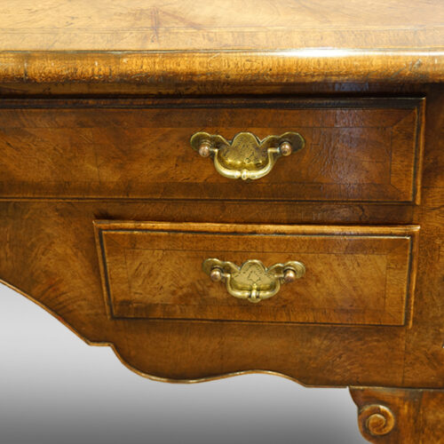 Detail of walnut dressing table