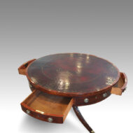 Antique drum table drawers