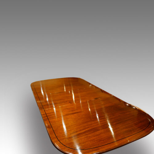 Regency dining table end view