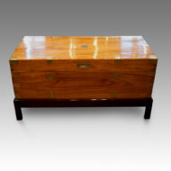 Victorian camphor trunk on stand
