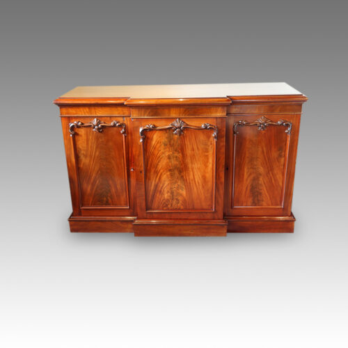 Victorian mahogany breakfront sideboard