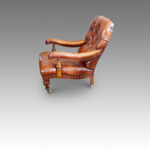 side view of Victorian chair
