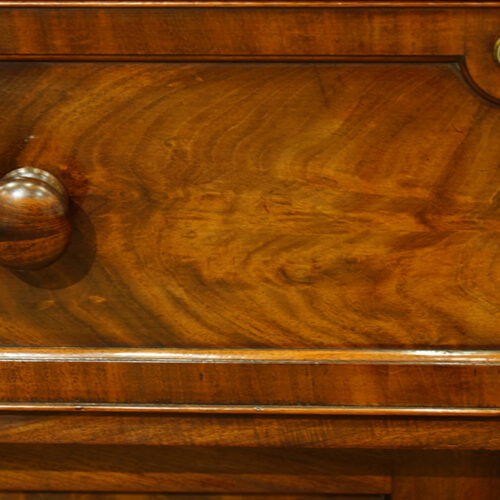 Antique bookcase drawer front
