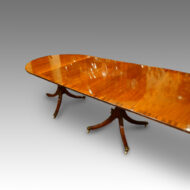 Regency style 3 pillar dining table,1