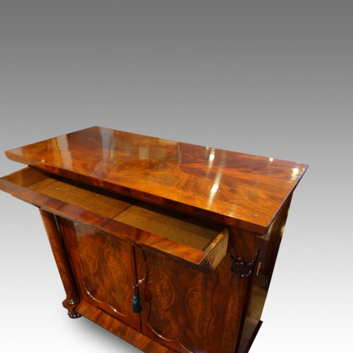 Drawer open of sideboard