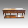 Antique banded oak potboard dresser base
