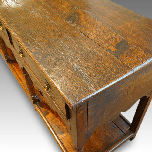 Antique oak dresser top
