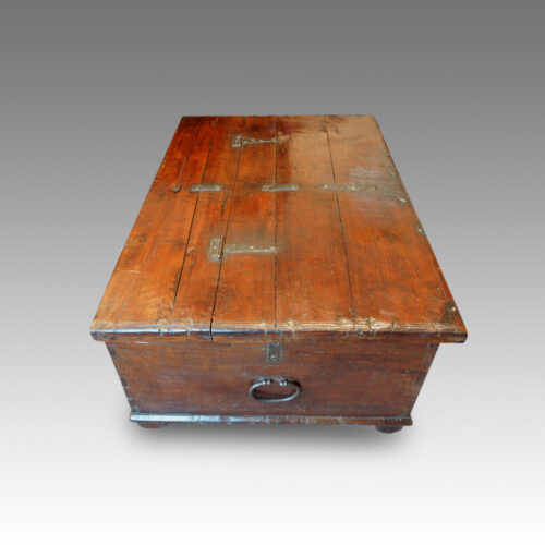 Antique campaign chest end