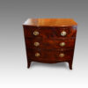 Antique mahogany small bow fronted chest