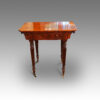 Fine 19thc. mahogany side table rear