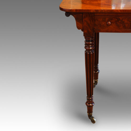 Antique mahogany side table,