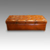 Large Edwardian leather Ottoman
