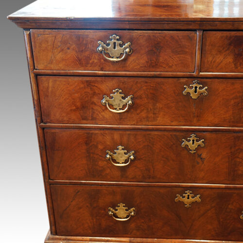 Antique walnut chest
