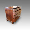Antique walnut chest side