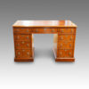 Victorian oak pedestal desk