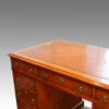 Inset leather writing surface
