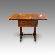 William IV rosewood worktable flaps up