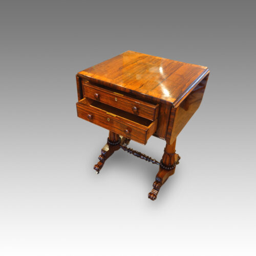 Drawers of antique table