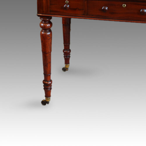 William IV mahogany turned leg