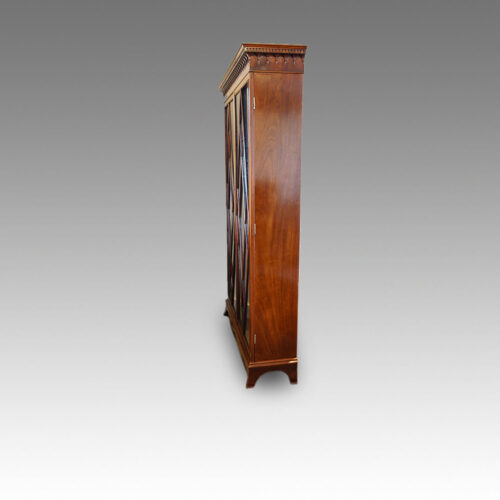 Antique mahogany bookcase side