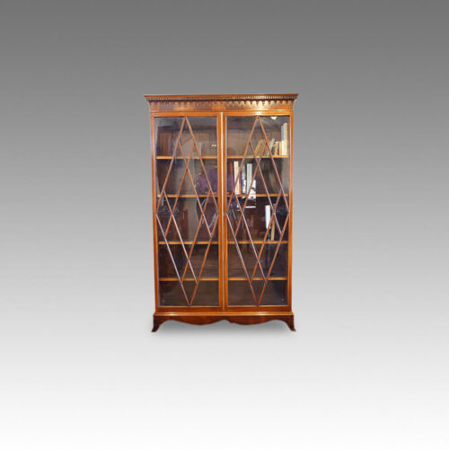 Front view of bookcase