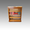 Edwardian oak open bookcase
