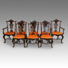 Set of 8 Antique dining chairs. Portugese