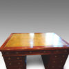 Antique partners desk leather