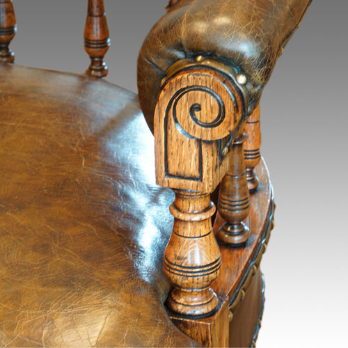 Antique revolving desk chair