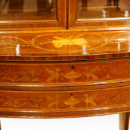 Edwardian inlaid mahogany cabinet