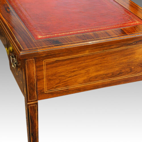 Antique inlaid writing table