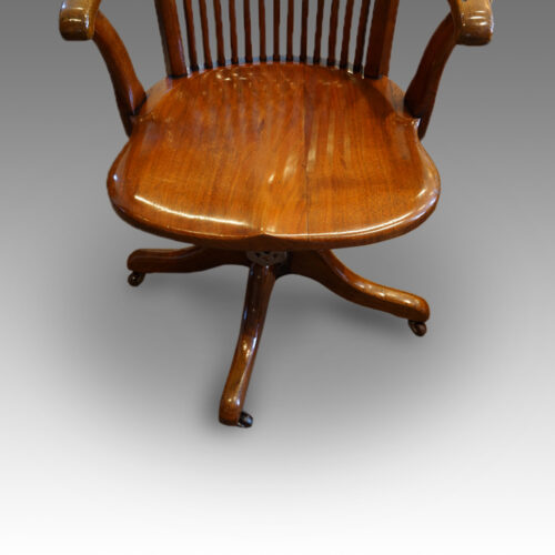 Walnut desk chair seat