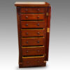 Victorian mahogany Wellington chest locking bar