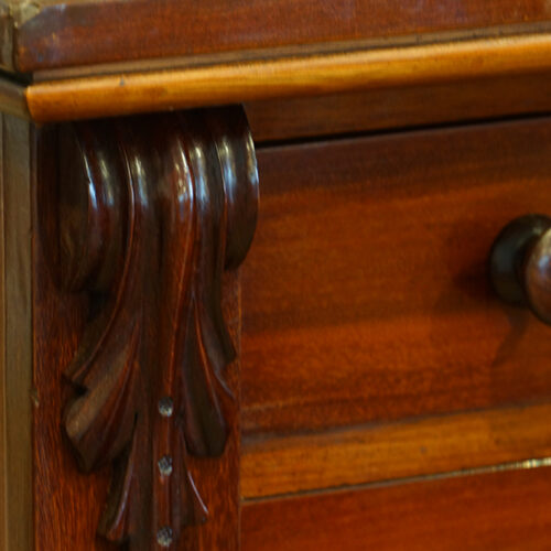 Victorian mahogany Wellington chest