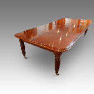 Victorian mahogany extending dining table