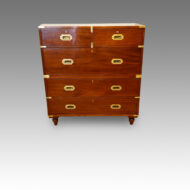 Victorian mahogany military chest