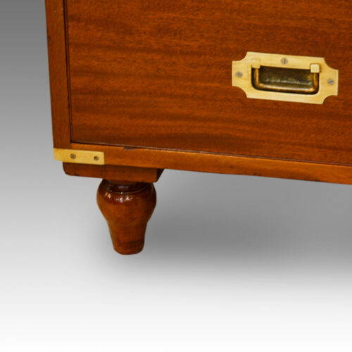 Victorian 2 part military chest