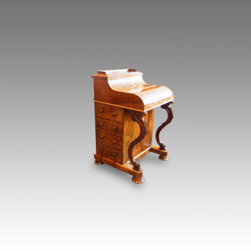 Victorian walnut 'pop up' piano top Davenport desk