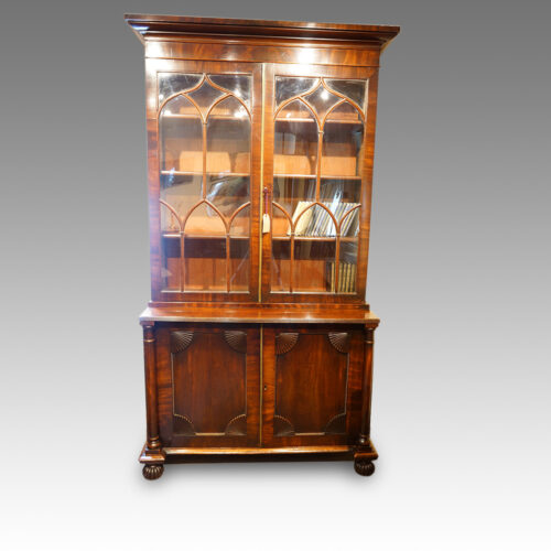 William IV mahogany bookcase