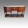 Antique oak boarded pot-board dresser