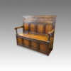 Antique oak settle