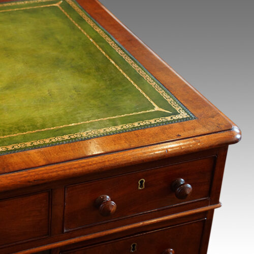 Victorian desk gilt tooling