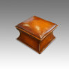 Victorian ottoman in leather