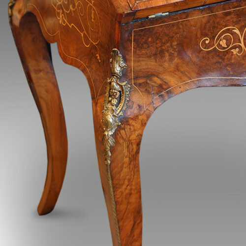 Antique Victorian inlaid writing desk