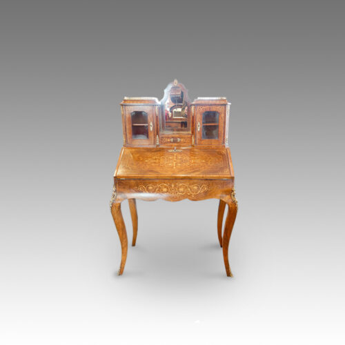 Victorian walnut bureau de dame